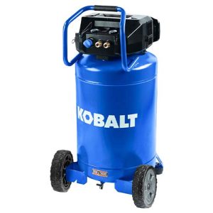 Compresor de aire vertical portátil eléctrico de una sola etapa Kobalt de 20 galones